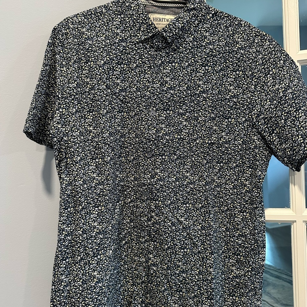 Heritage Casual Blue and White Button Down Shirt